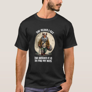 Camiseta Encontre Meus Nozes - esquilo engraçado
