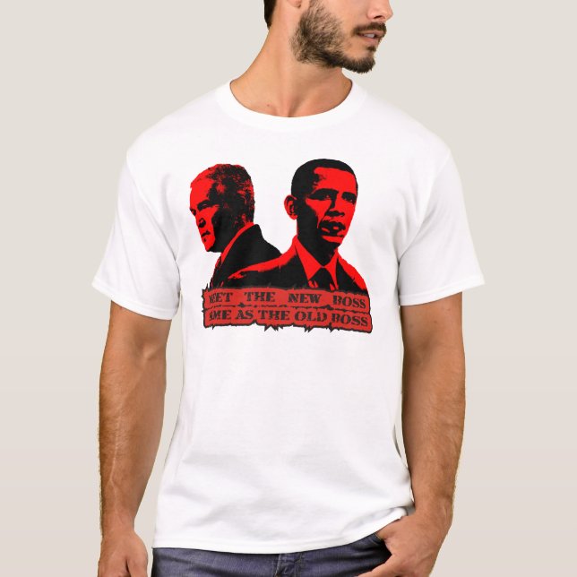 Camiseta Encontre o chefe novo (Frente)