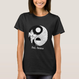 Camiseta Encontre o saldo Zen Yin Yang Black White