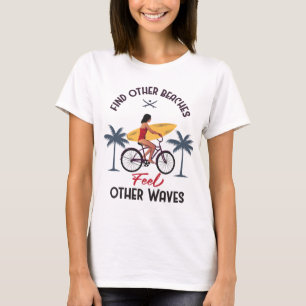 Camiseta Encontre Outras Praias Sinta Outras Ondas Surf Ret