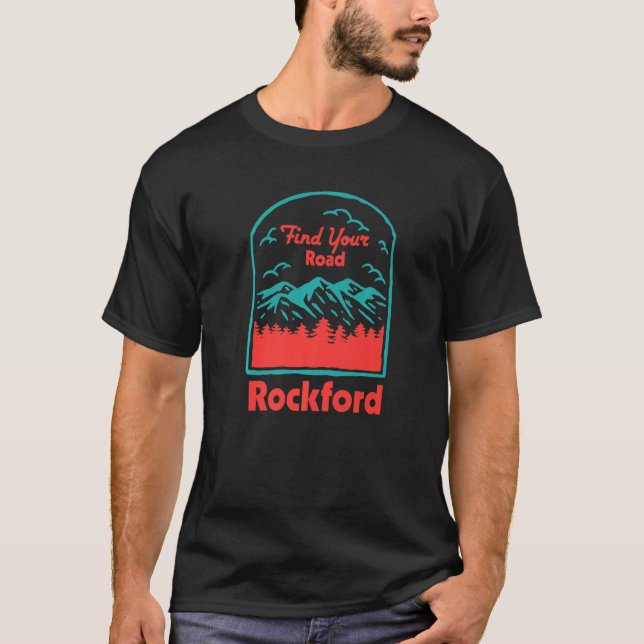 Camiseta Encontre seu acampamento rodoviário Sayings Camper (Frente)