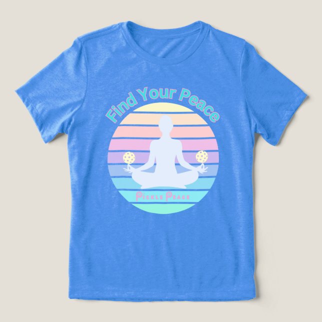 Camiseta encontre seu azul de paz (Design frontal)