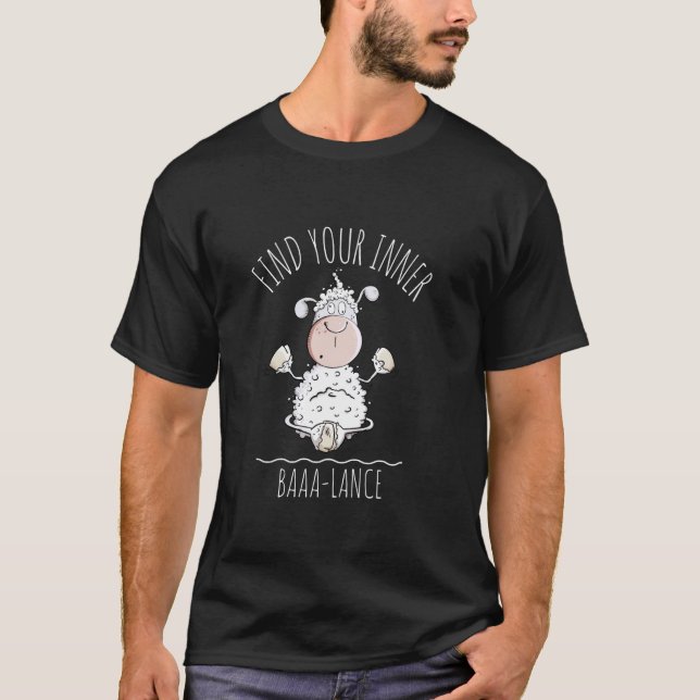 Camiseta Encontre Seu Equilíbrio Interior Baaa-lance Citaçã (Frente)