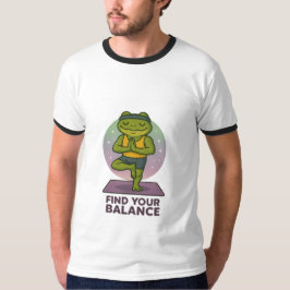Camiseta Encontre Seu Equilíbrio - Yoga Sapo T Shirt"