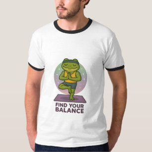Camiseta Encontre Seu Equilíbrio - Yoga Sapo T Shirt"