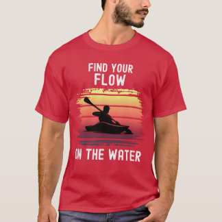 Camiseta Encontre Seu Fluxo Caiaque Esportes Aquáticos engr