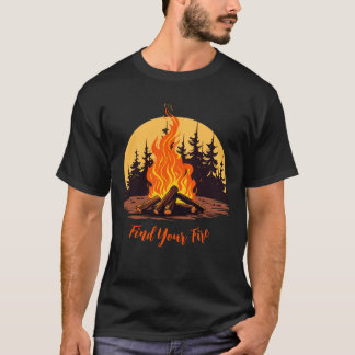 Camiseta Encontre seu fogo | Acampamento de Aventura Extern
