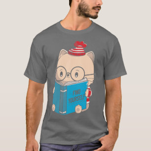 Camiseta Encontre seu livro de gatos de cicatrização de via