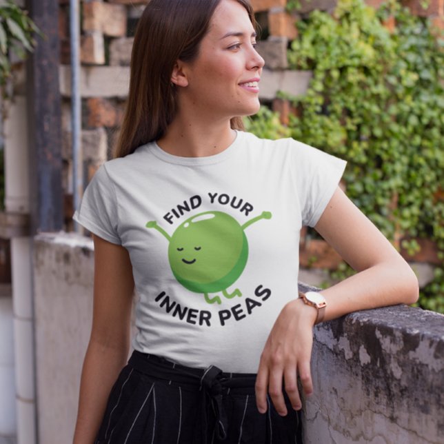 Camiseta Encontre seu Peas Interior (find your inner peas t-shirt)
