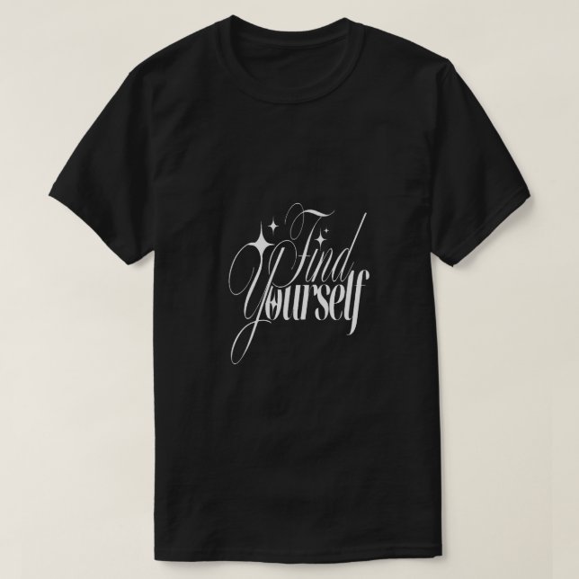 Camiseta encontre seu próprio (Frente do Design)
