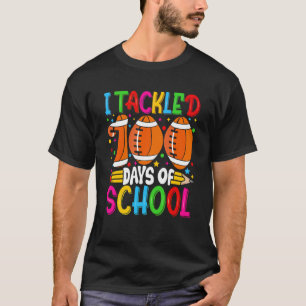 Camiseta Encontrei 100 Dias de Futebol para Garotos Escolar