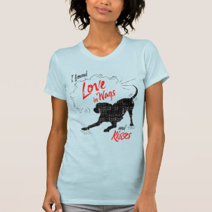 Camiseta Encontrei amor em Wags e Kisses Dog Lover