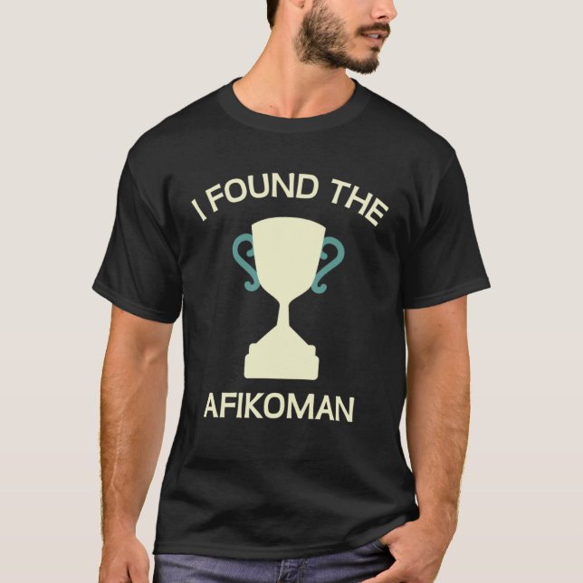 Camiseta Encontrei as Mães do Pesach judeu Afikoman Seder M (Frente)