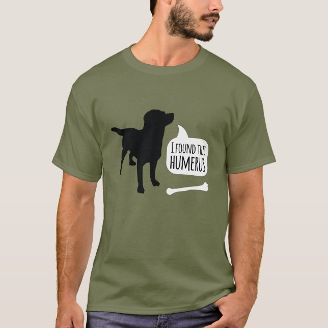 Camiseta Encontrei Este Cachorro Ósseo Humeroso (Frente)