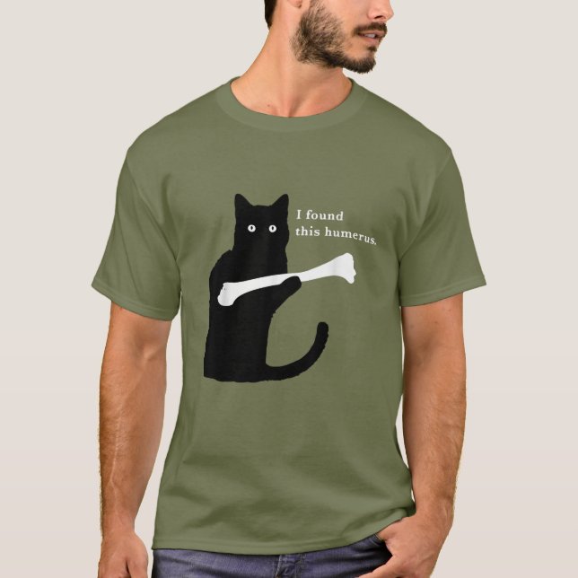 Camiseta Encontrei Este Humero De Gatos Engraçados. (Frente)