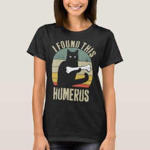 Camiseta Encontrei Este Humero - Vintage Gato Humoroso