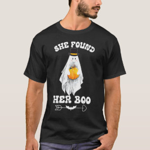 Camiseta Encontrei Meu Boo Ela Encontrou Seu Boo Casais Eng