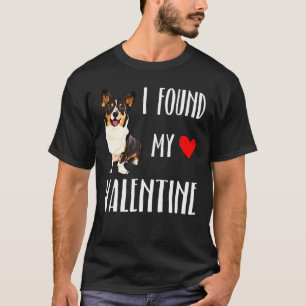 Camiseta Encontrei Meu Cachorro Cardigan No Dia Dos Namorad