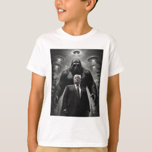 Camiseta Encontro com Bigfoot Ufo Alien Extraterrestre Trum