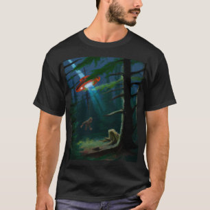 Camiseta Encontro de Alienígena Bigfoot