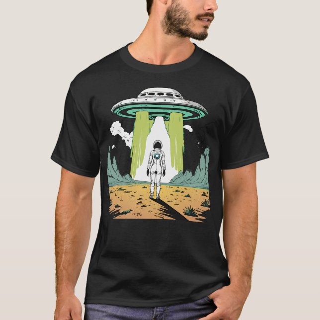 Camiseta Encontro De alienígena Em Um Planeta Estranho (Frente)