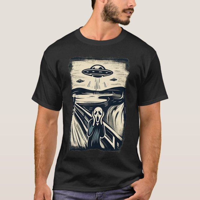 Camiseta Encontro de alienígena 'O Gritar' (Frente)
