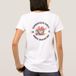 Camiseta Encontro de Família com Panela de Frutos do Mar de