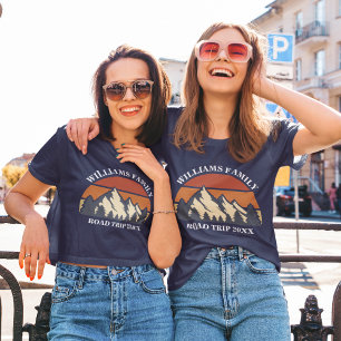 Camiseta Encontro de Férias de Carro da Família Personaliza