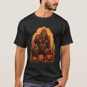 Camiseta Encontro de Halloween Bigfoot - Trabalho de arte E