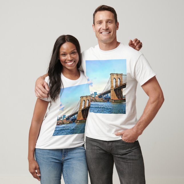 Camiseta Encontro de Nova York da Ponte do Brooklyn (Unissex)