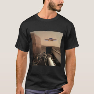Camiseta Encontro de Saucer de OVNI de Alienígena Mars InSi