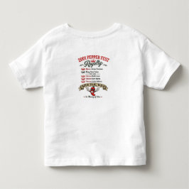 Camiseta Encontro do Pepper Fest de 2001 para crianças