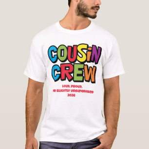 Camiseta Encontro Familiar da Tropa de Primos Coloridos e D
