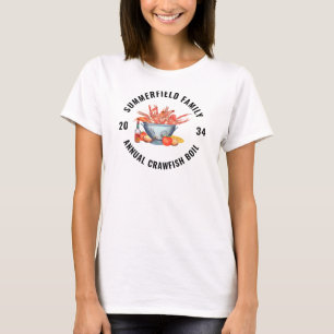 Camiseta Encontro Familiar de Boil de Frutos do Mar Lagosti