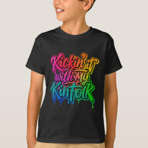 Camiseta Encontro Familiar Engraçado Se Divertindo Com Meus