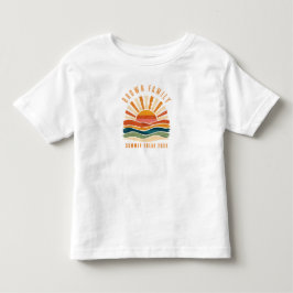 Camiseta Encontro Familiar Praia do Pôr do Sol de Verão