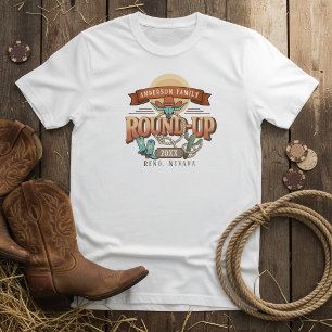 Camiseta Encontro Familiar Western Round-Up ID1318