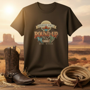 Camiseta Encontro Familiar Western Round-Up ID1318