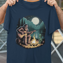 Camiseta Encontro Paranormal com Bigfoot Alienígena OVNI Cr