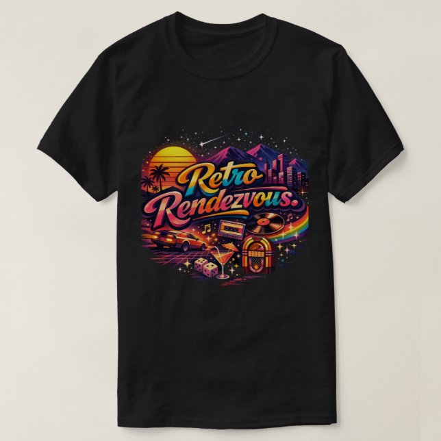 Camiseta Encontro Retro (Frente do Design)