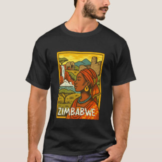 Camiseta Encontro Retro de Quadrinhos Viajando do Zimbábue