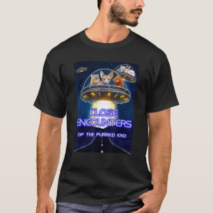 Camiseta Encontros Próximos de Gatos Engraçados do Tipo Ron