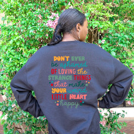 Camiseta Encorajamento Positivo Nunca Seja Envergonhado