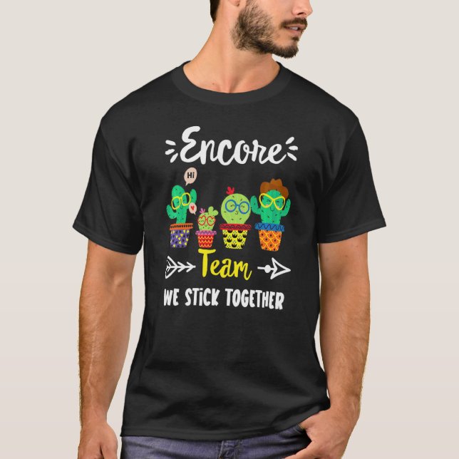 Camiseta Encore Team School Cactus Crew Encore Squ Professo (Frente)