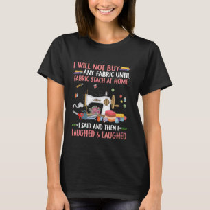 Camiseta Encostamento do Tecido de Agulha Engraçado
