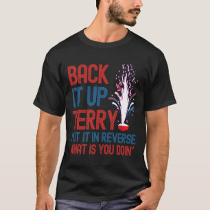Camiseta Encoste-O Terry Shirt 4 De Julho Engraçado Volte
