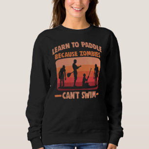 Camiseta Encoste os zombies não conseguem Natação Conselho