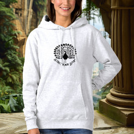 Camiseta Encoste Suas Coisas, Peacock Hoodie - Declaração N