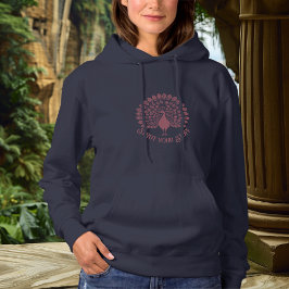 Camiseta Encoste Suas Coisas Peacock Hoodie - Rosa