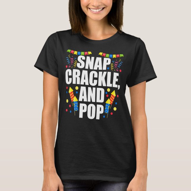 Camiseta Encraque E Pop No Quarto De Julho (Frente)
